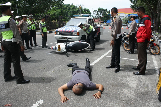  Satlantas Polresta Gelar Pelatihan TPTKP Laka Lantas